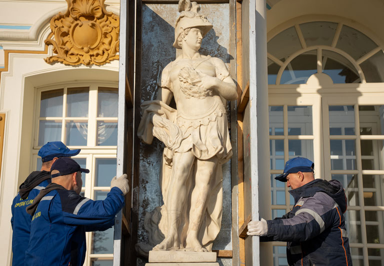 Sculptures go into hibernation